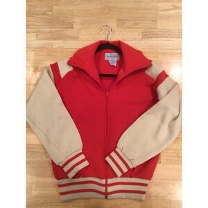 Vintage Track And Court Full Zip Women Small Sweatshirt